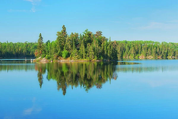 Island in Blindfold Lake Kenora DIstrict, Ontario, Canada