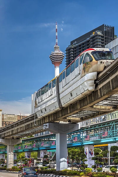 KL Monorail train, Kuala Lumpur, Malaysia