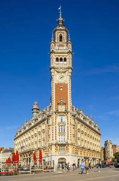 Lille Chamber of Commerce and Belfry, Lille, France