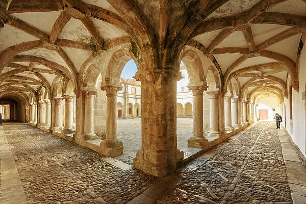 Micha cloister. Convent of Christ, a UNESCO World Heritage Site. Tomar, Portugal (MR)