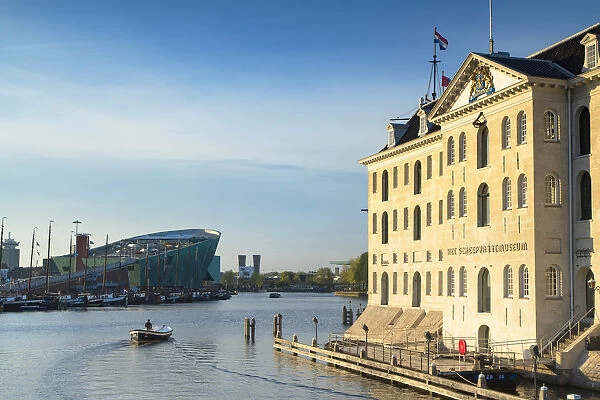 National Maritime Museum and NEMO Science Centre in Oosterdok, Amsterdam, Netherlands