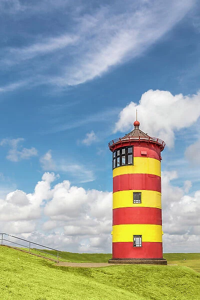 Pilsum lighthouse near Greetsiel, Krummhoern, East Frisia, Lower Saxony, Germany