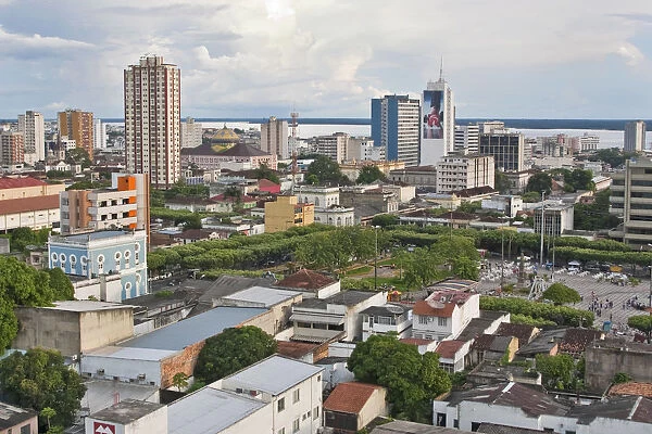 South America, Brazil, Amazonas state, Manaus, view of the city centre of Manaus showing
