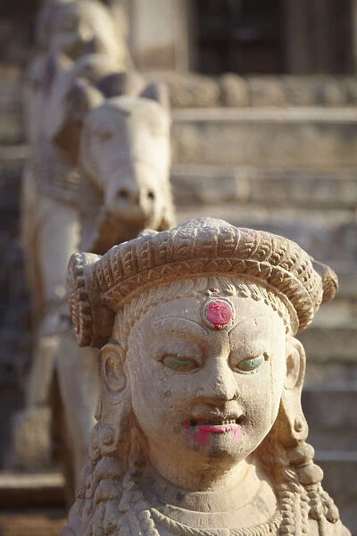 Statues of Siddhi Lakshmi Temple, Durbar Square, Bhaktapur (UNESCO World Heritage Site)