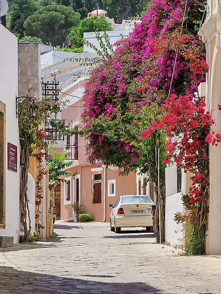 Street of Agia Marina, Leros Island, Dodecanese, Greece