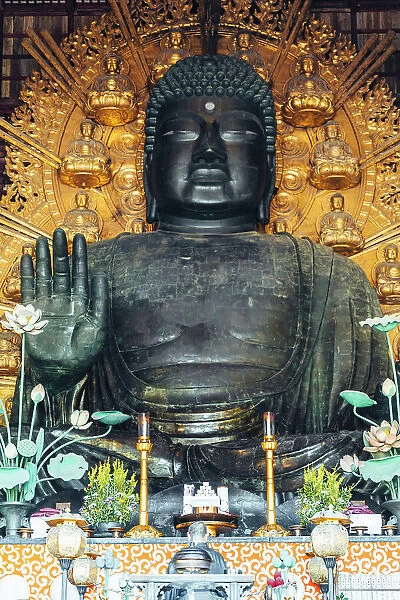 Todaiji Temple, Great Buddha Vairocana (Daibutsu), Nara, Honshu, Japan
