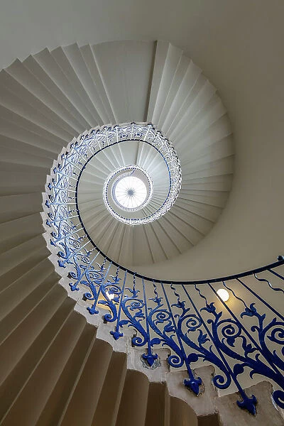 Tulip Staircase at Queen's House, Greenwich, London, England