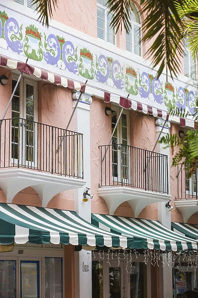 U. S. A, Miami, South Beach, Espanola Way, Spanish Colonial architecture