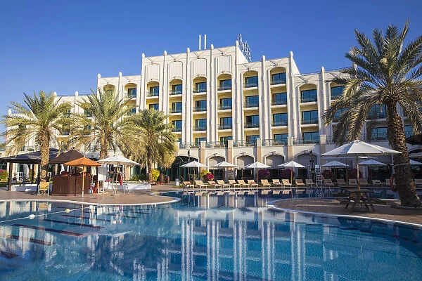 United Arab Emirates, Abu Dhabi, Al Ain, Swimming pool at Rotana Hotel