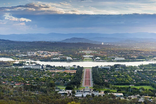 View of Canberra from Mt Canberra, Australian Capital Territory, Australia