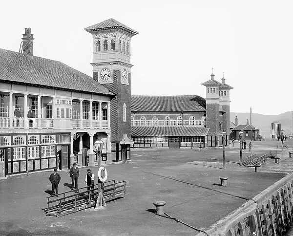 View of the Princes Pier Railway Station in Greenock. Date: 1894
