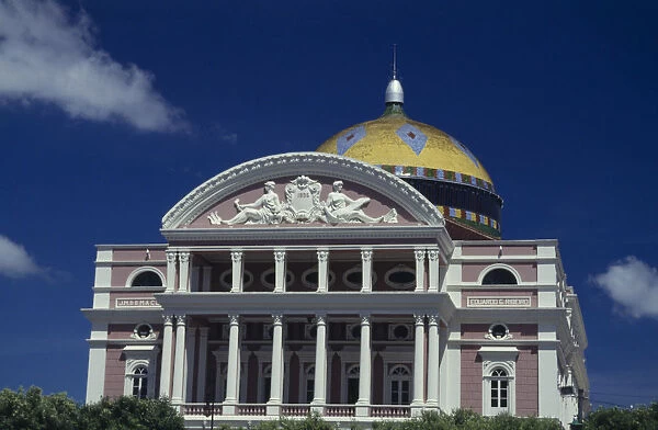 10082320. BRAZIL Amazonas Manaus Opera House ornate exterior dating from 1896
