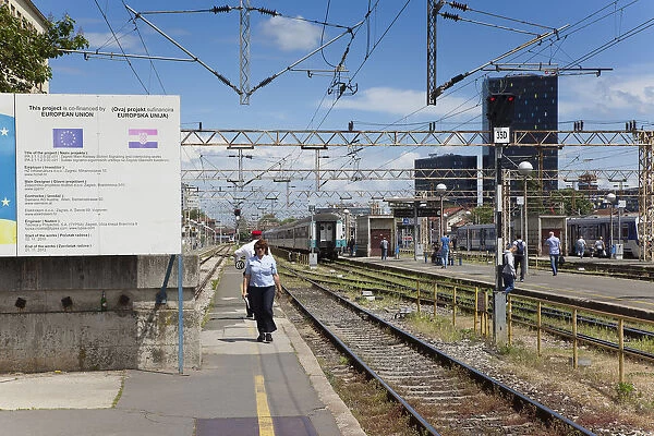 Croatia, Zagreb, Old town, Glavni kolodvor main railway station