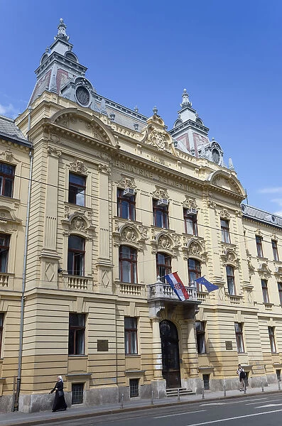 Croatia, Zagreb, Old town, Mihanoviceva Street, Hz Vuca Vlakova national railway headquarters