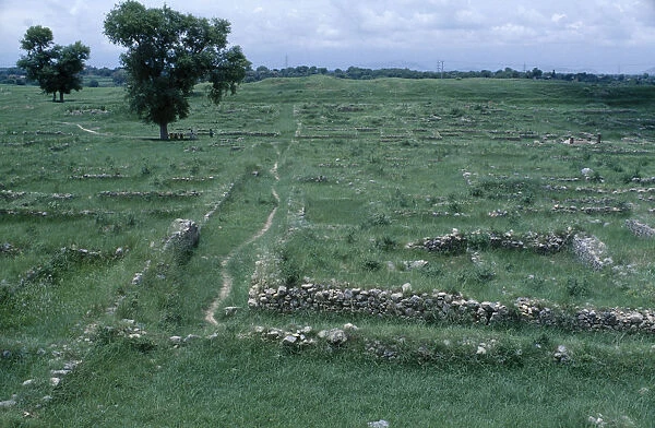 PAKISTAN, Punjab, Taxila Sirkap mound in ancient site