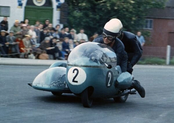 Georg Auerbacher & Peter Rykers (BMW) 1965 Sidecar TT