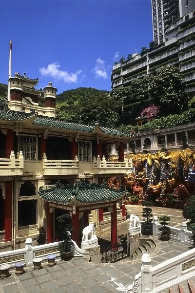 Asia, China, Hong Kong. Tiger Balm Gardens