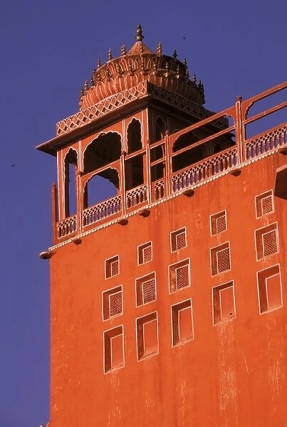 Asia, India, Jaipur. Hawa Mahal or Palace of the Winds