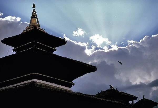 Asia, Nepal, Patan. The temples at Durbar Square in Patan, Kathmandu Valley, a World Heritage Site
