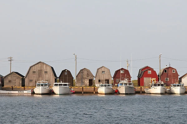 Malpeque, Prince Edward Island. Fishing boats in Malpeque Harbour