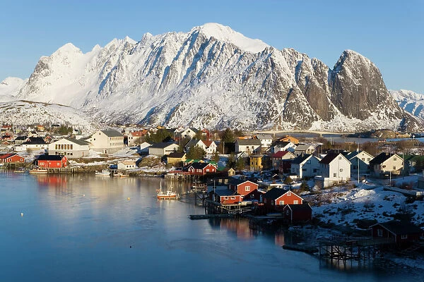 Reine village in winter, Lofoten Islands, Norway