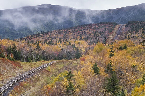 USA, New Hampshire, White Mountains, Bretton Woods, The Mount Washington Cog Railway