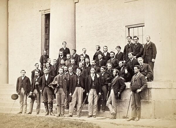 AMHERST UNDERGRADUATES. A group of undergraduates at Amherst College, Massachusetts