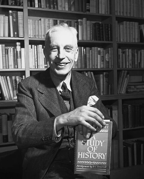 ARNOLD JOSEPH TOYNBEE (1889-1975). English historian. Photographed in 1947 on the publication of D. C. Somervells one-volume abridgement of the first six volumes of Toynbees chief work, A Study of History