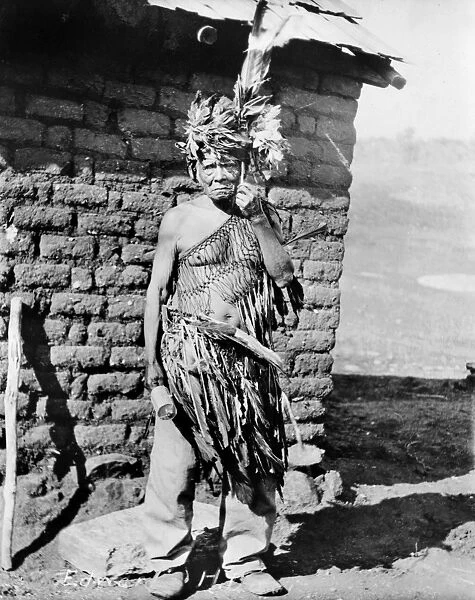 CALIFORNIA: KAMIA MAN, c1914. Cinon Mataweer, a Kamia Native American in California