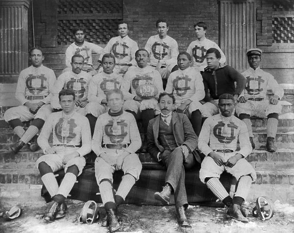 CLAFLIN UNIVERSITY, 1899. The football team for Claflin University in Orangeburg, South Carolina