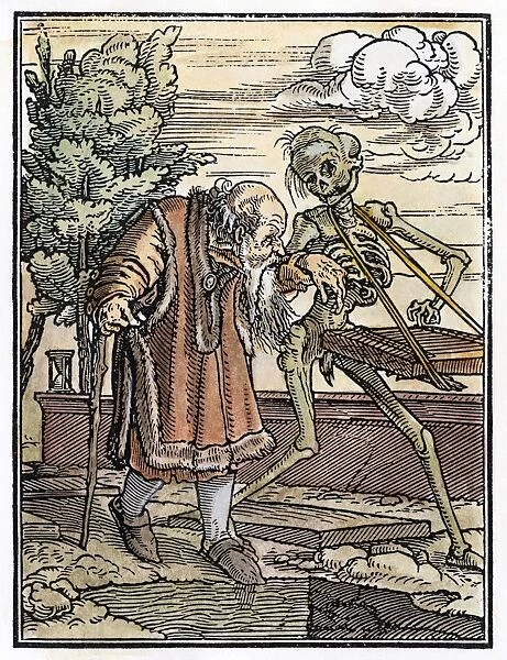 DANCE OF DEATH, 1538. Death and the Old Man