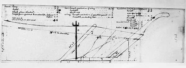 Design for an improved moldboard plow by Thomas Jefferson, late 18th century