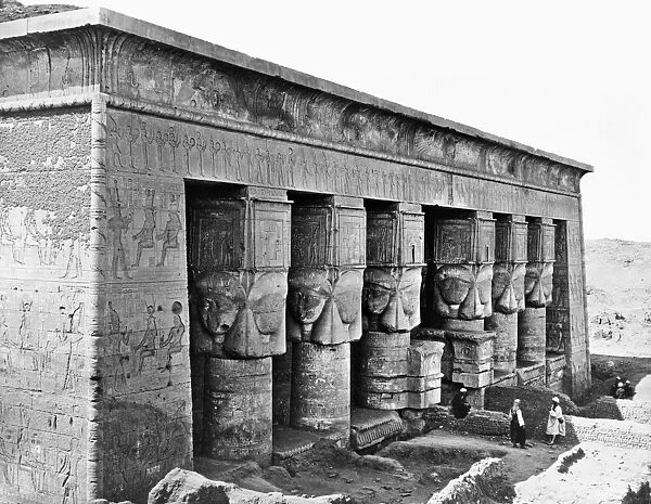 EGYPT: TEMPLE OF HATHOR. The Temple of Hathor, located at the Dendera Temple complex