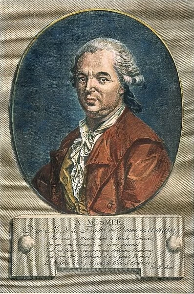 German physician, practiced in Vienna. Contemporary French engraving