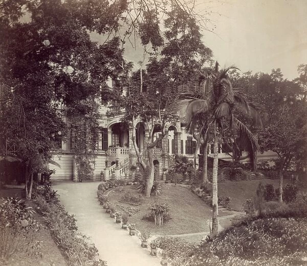 HONG KONG: ROSE HILL, 1890s. Mansion at Rose Hill, Hong Kong, Photograph, 1890s