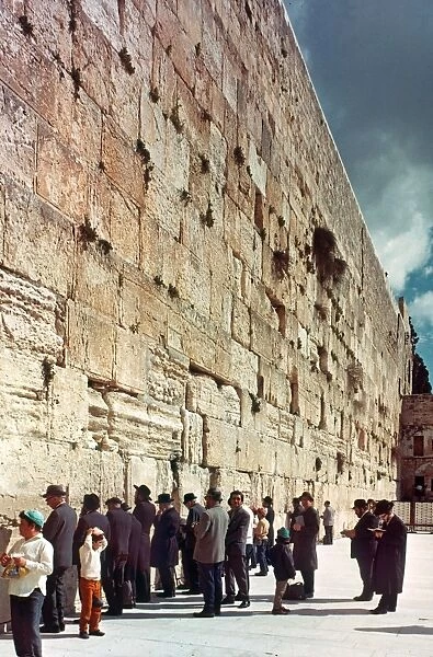 JERUSALEM: WAILING WALL. Jewish Jerusalem-Old City. Western Wall (Wailing Wall)