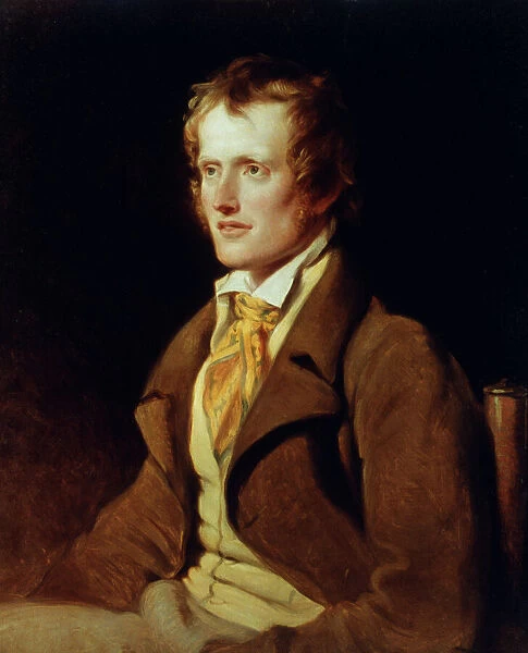 JOHN CLARE (1793-1864). English poet. Oil on canvas, 1820, by William Hilton