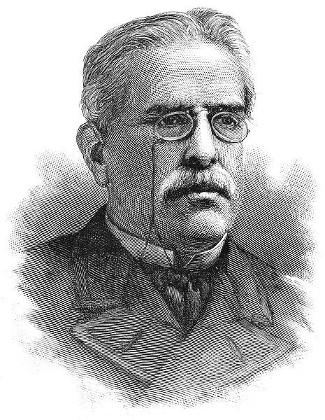 JUAN VALERA Y ALCALA (1824-1905). Juan Valera y Alcala Galiano. Spanish writer and diplomat. Wood engraving, 1884