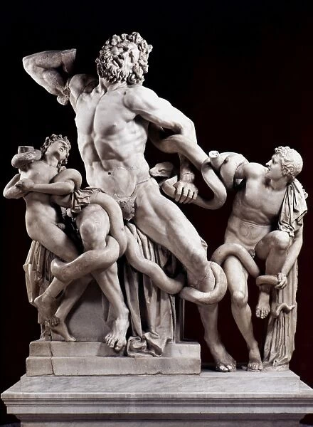 THE LAOCOON GROUP: Roman marble copy of a Greek original of c50 B. C