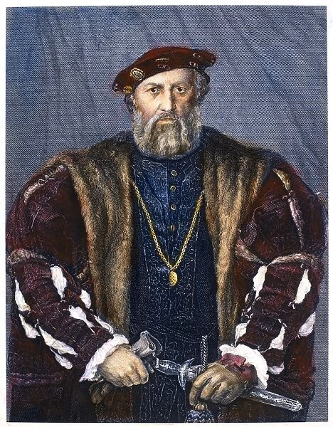 LUDOVICO SFORZA (1452-1508). Known as Il Moro, the Moor. Duke of Milan, 1481-1499. Steel engraving, 19th century, after Leonardo da Vinci