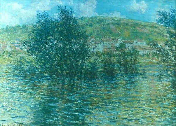MONET: SEINE, 1879. Seine in Vetheuil, Effect of Sun After Rain. Oil on canvas
