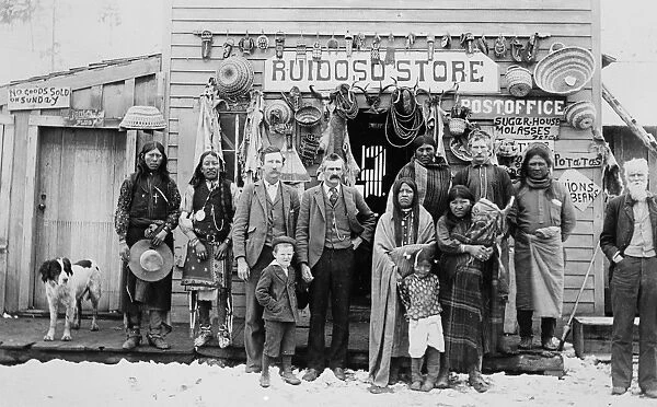 NEW MEXICO: STORE, c1900. A store in Ruidoso, New Mexico, near Fort Stanton. Photograph