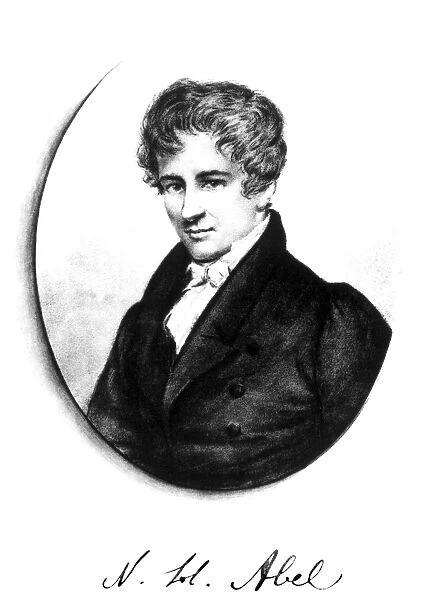 NIELS HENRIK ABEL (1802-1829). Norwegian mathematician. Lithograph, 19th century