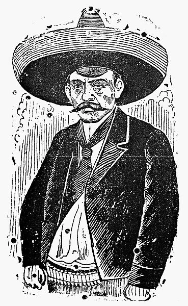 POSADA: REVOLUTIONARY. A Revolutionary follower of Emiliano Zapata. Zinc engraving, 1910-12, by Jos