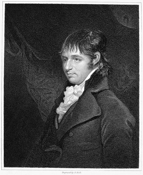 RICHARD PORSON (1759-1808). English classical scholar. Line and stipple engraving, 1849, after John Hoppner