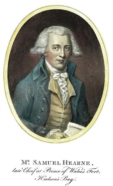 SAMUEL HEARNE (1745-1792). English explorer. Stipple engraving, English, 1796