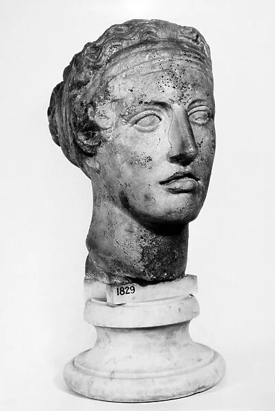 SAPPHO (fl. c600 B. C. ). Greek lyric poet. Marble sculpture known as the Castellani bust