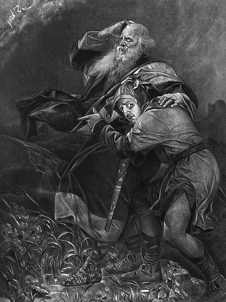 SHAKESPEARE: KING LEAR. King Lear and the Fool. Illustration by Alonzo Chappel