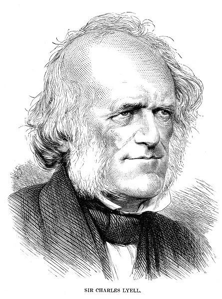 SIR CHARLES LYELL (1797-1875). British geologist. Line engraving, 1872
