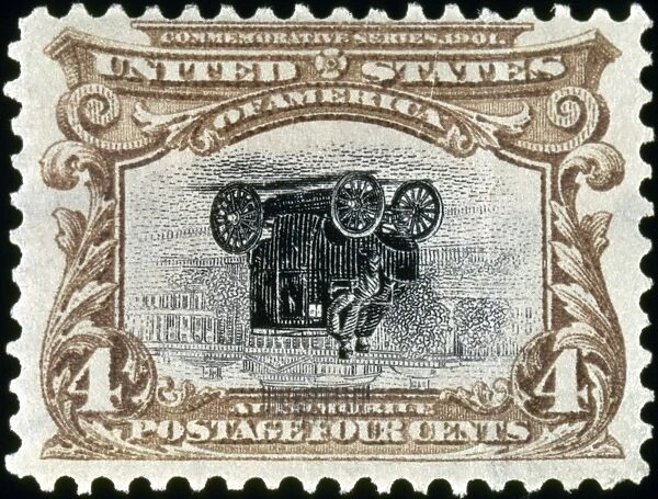 U. S. POSTAGE STAMP, 1901. United States Pan-American Exposition 4 cent postage